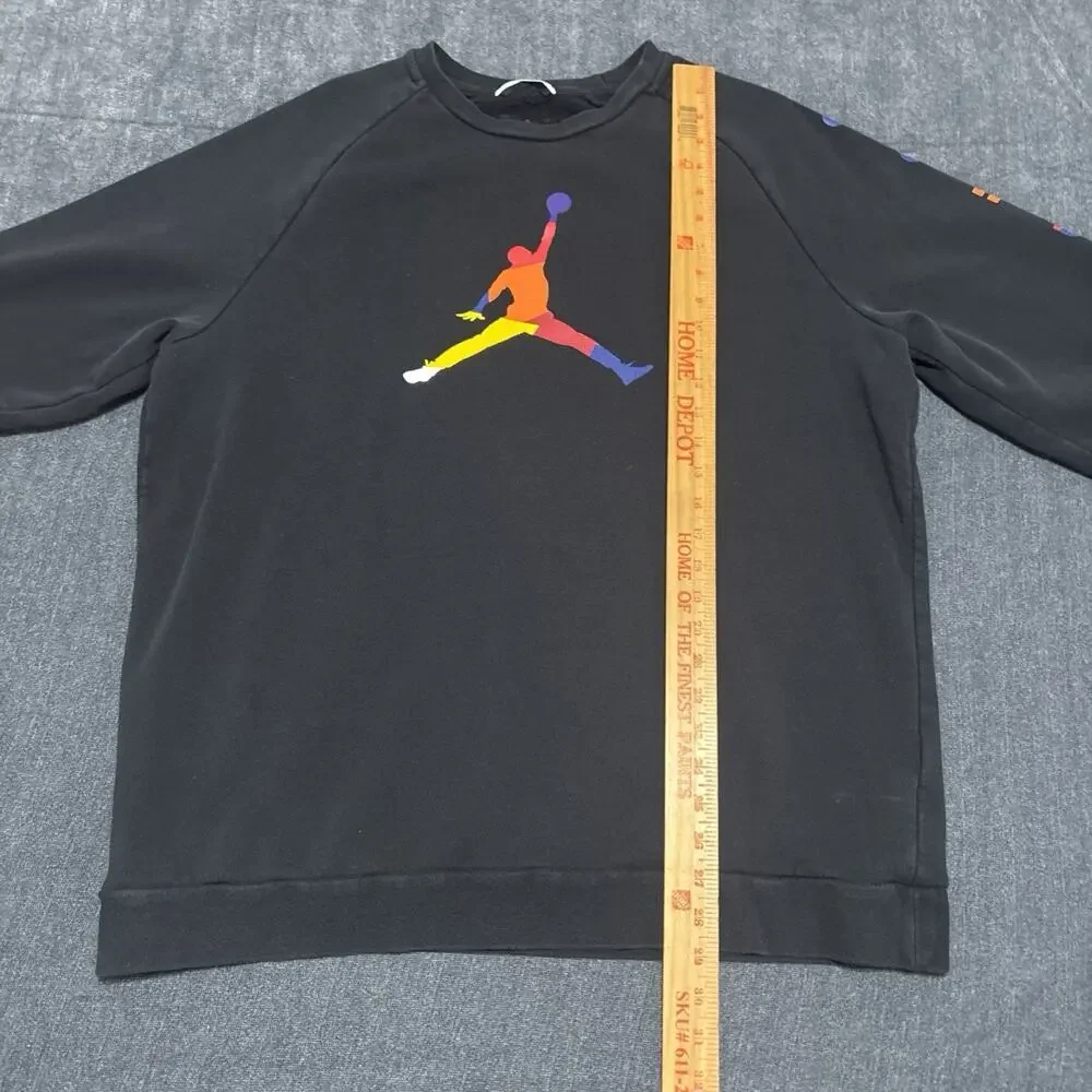 Jordan Air Jordan Jumpman Sweatshirt Mens Size XL Black Classic Crewneck Logo